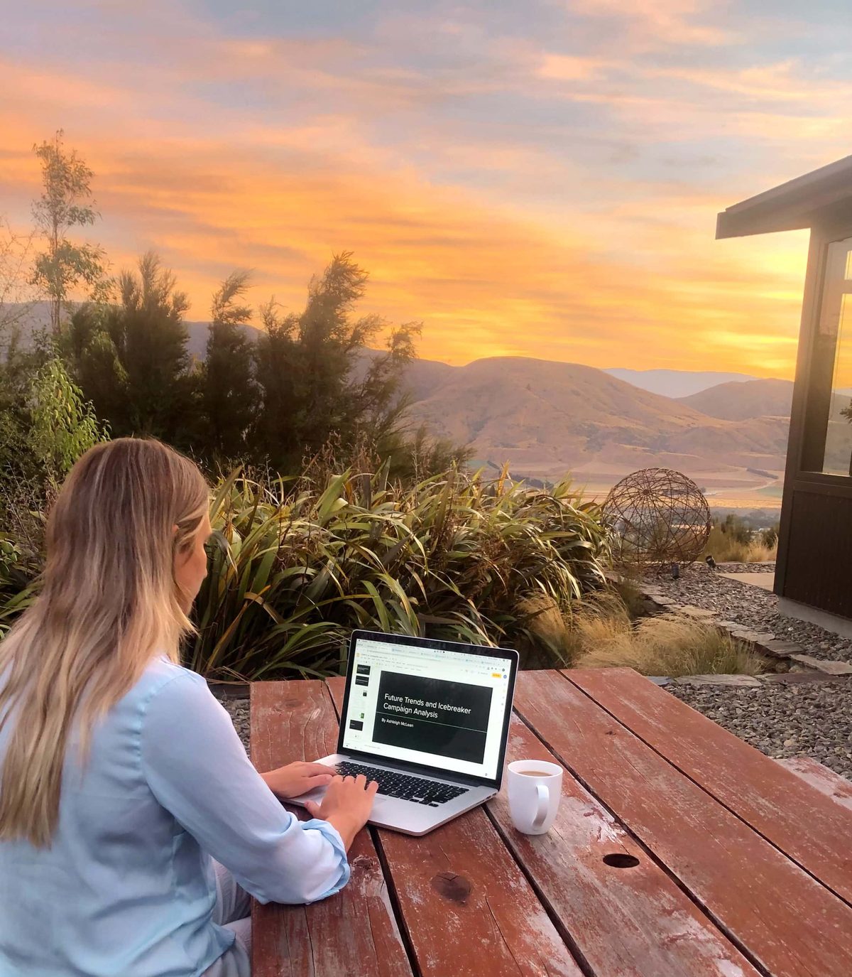 Ashleigh Wells Wanaka Digital Marketer remote working in the south island