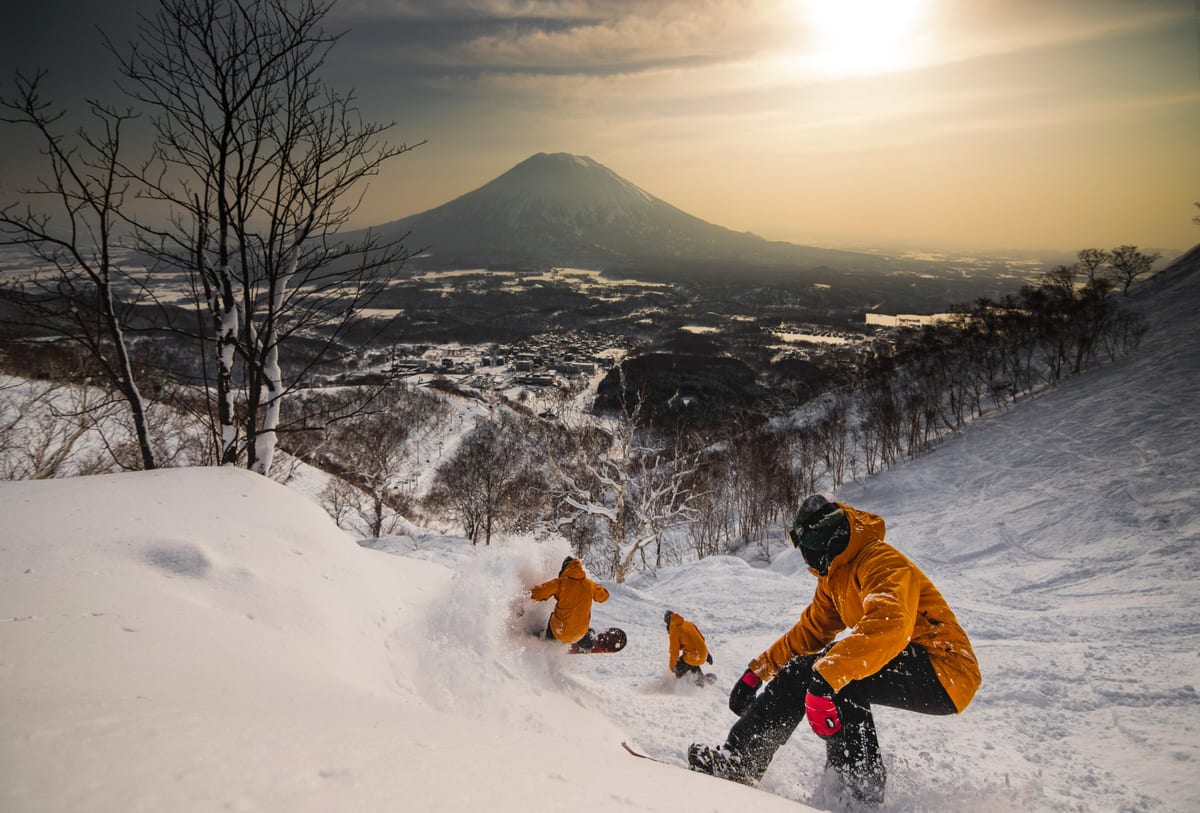 content creating in snow