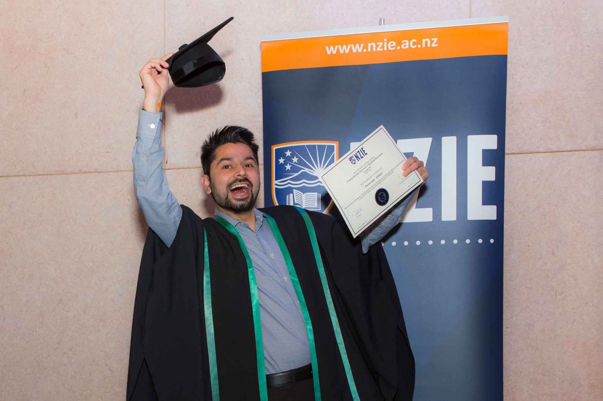 Happy Business Student