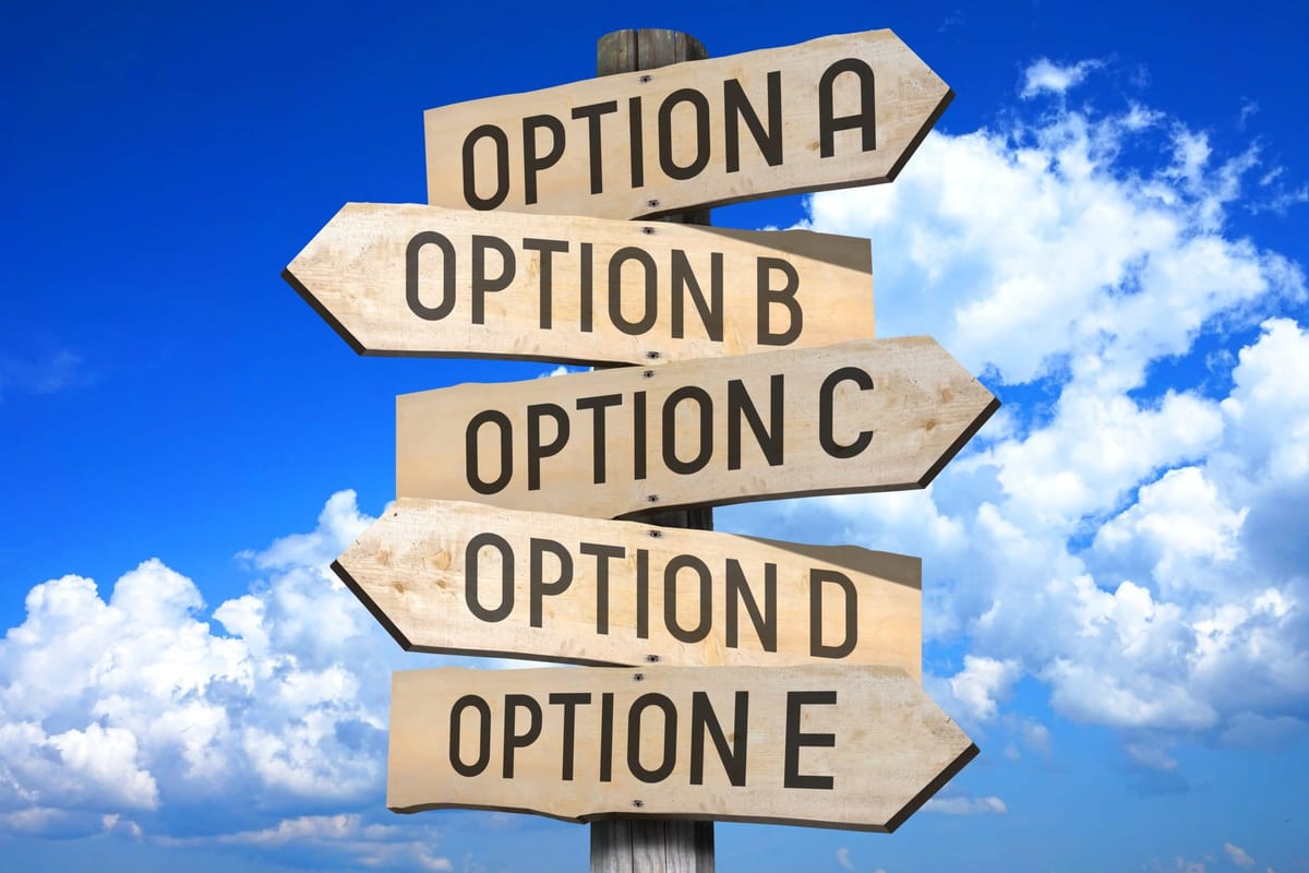 Wooden signpost - options