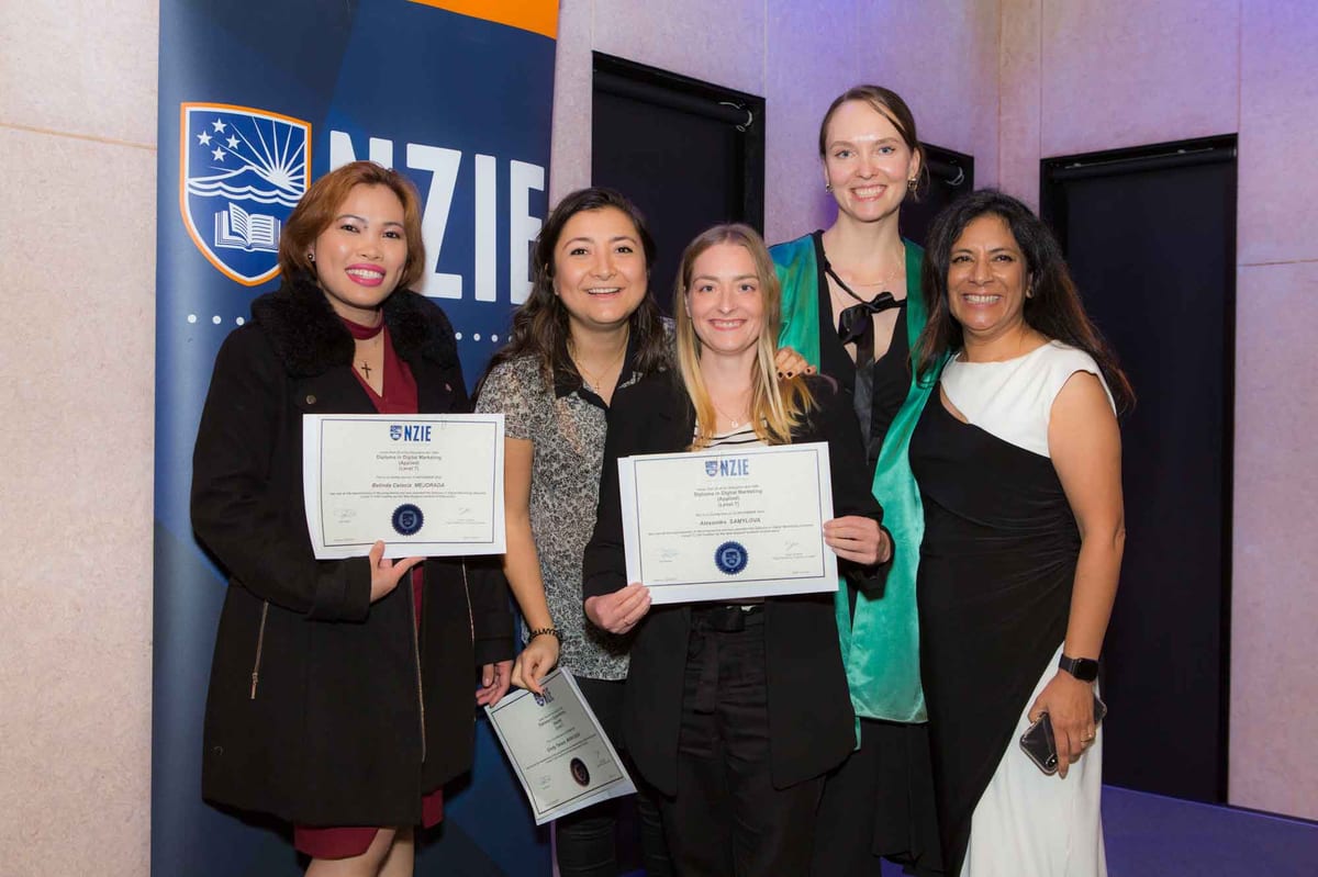 NZIE students and a tutor