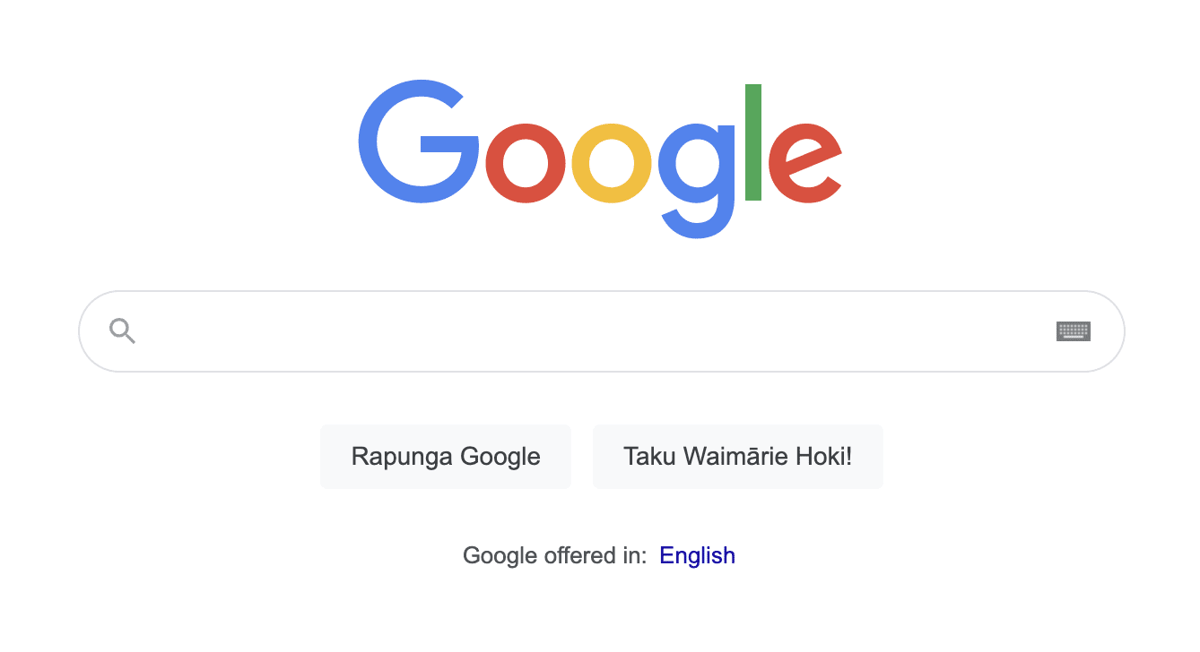 te reo maori google