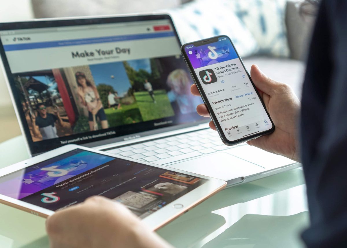 Pattaya, Thailand - 30 August, 2020: TiK Tok app, TikTok social