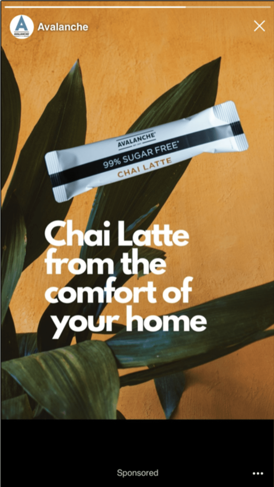 Instagram Story Template for Avalanche Chai Latte