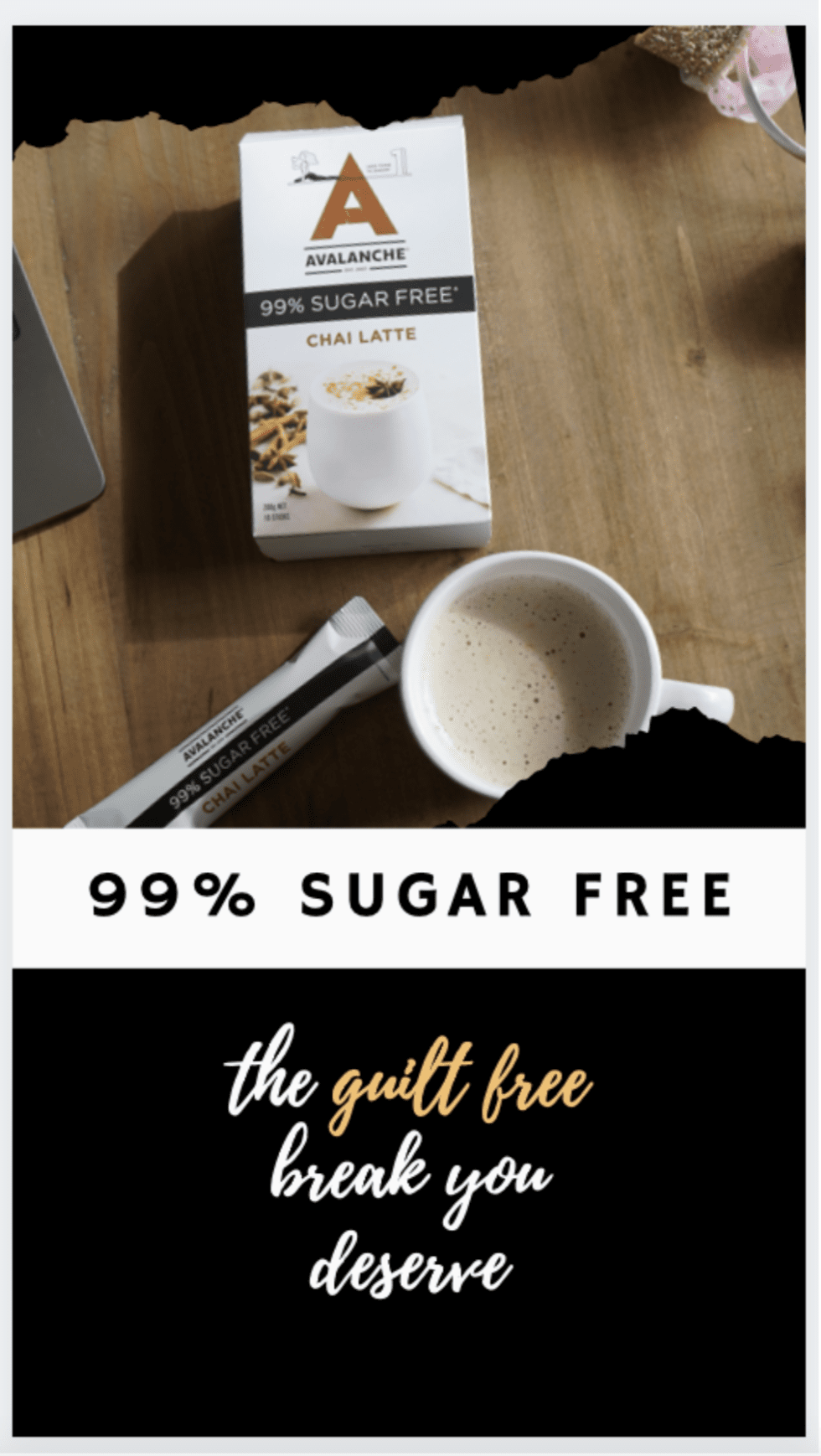 Instagram Story Template for Avalanche Chai Latte